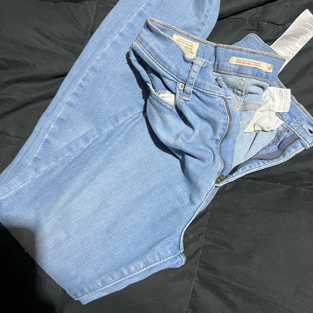 Levi's High Rise Blue Jeans Classic Denim 28 stretch